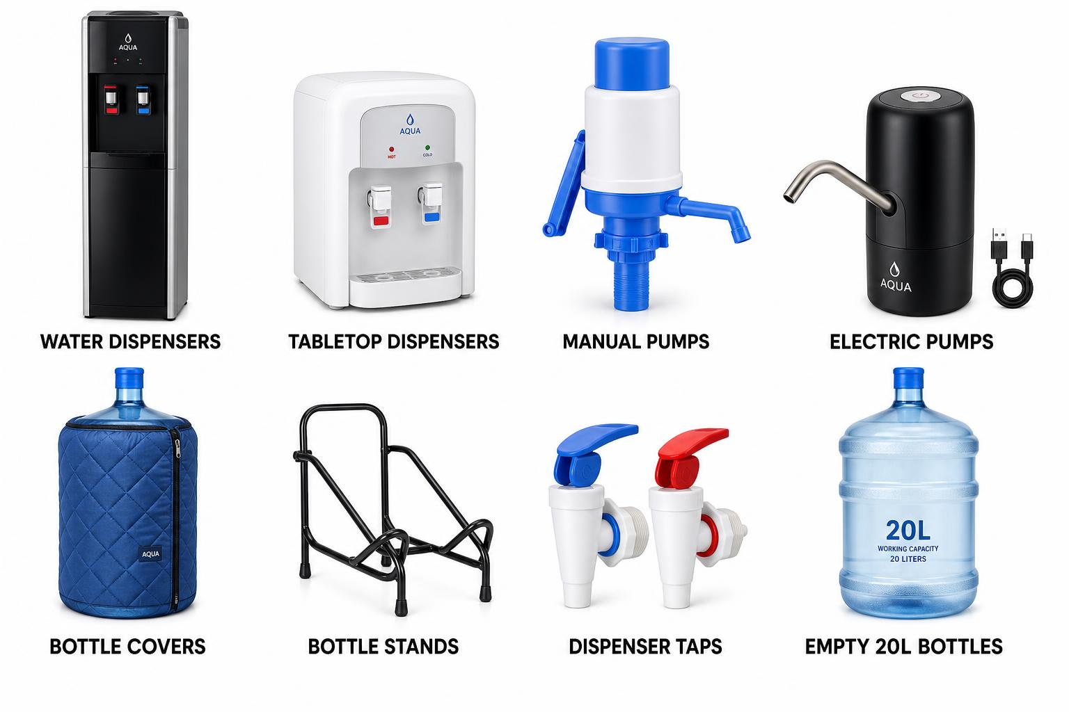 Water Accessories — available brands and products